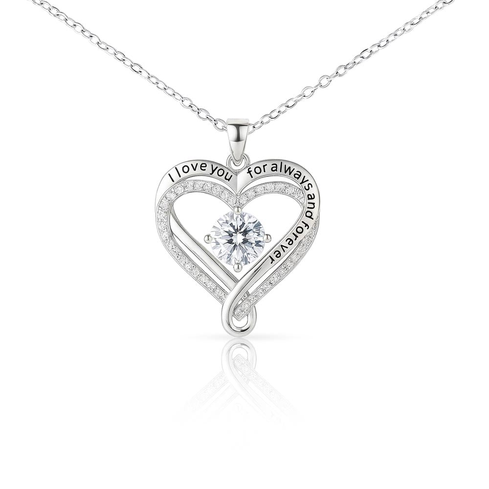 Granddaughter Wife Love You Always Heart Necklace