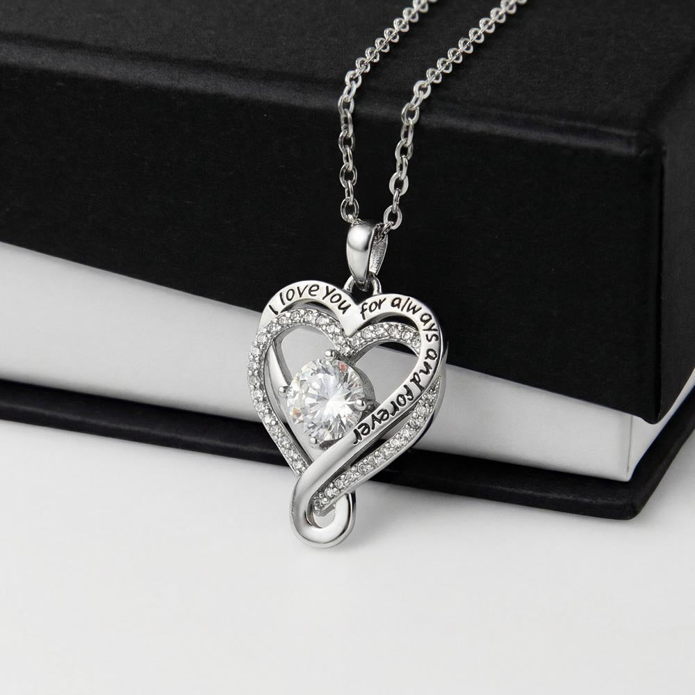 Wife 1st Anniversary Love You Always Heart Necklace