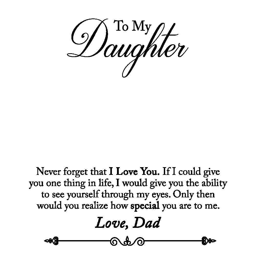 Daughter Love You Always Necklace