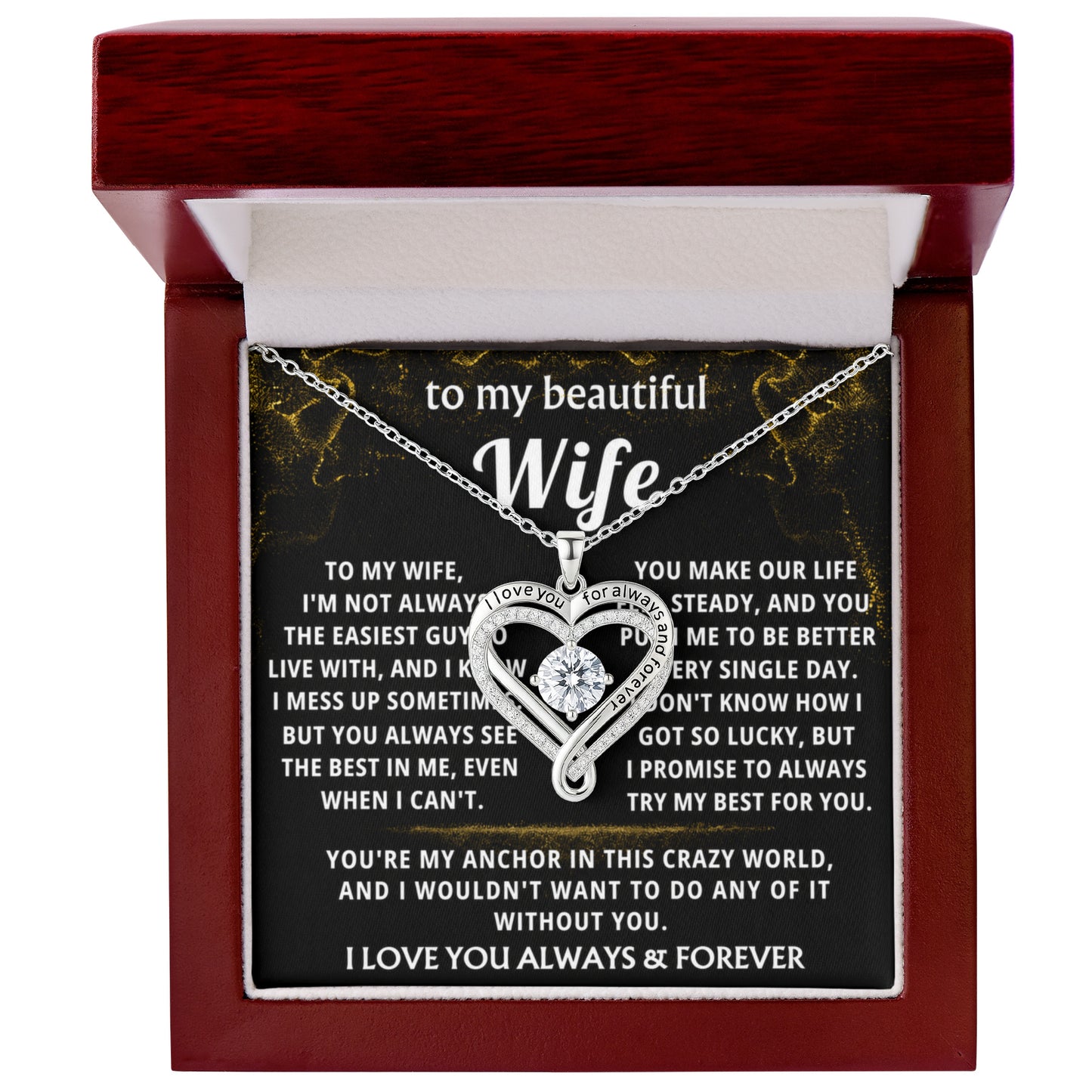 To My Wife, You always see the best in me.