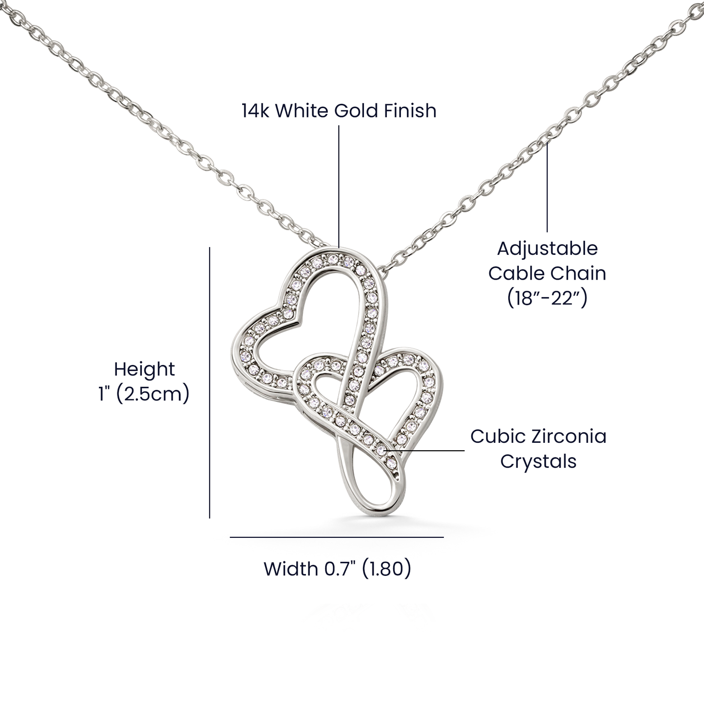 Soulmate Heart To Heart Necklace Gift
