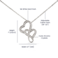 Granddaughter Heart to Heart Necklace from Grandpa-[Heartfelt Family Gift]