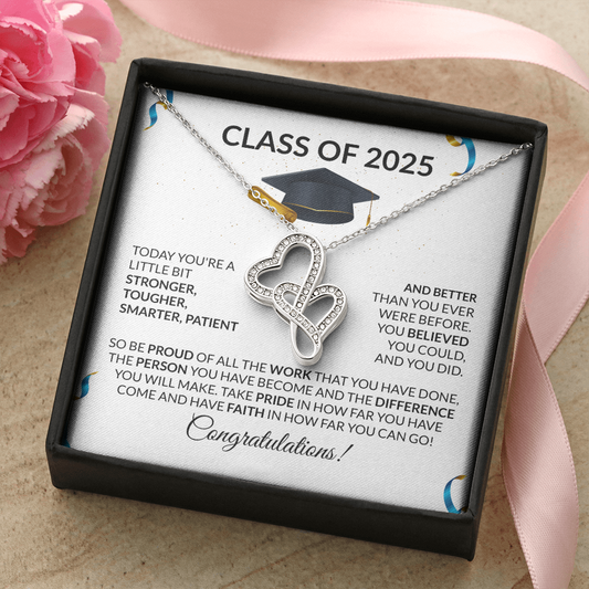 Class of 2025  Graduation Gift Necklace Heart to Heart-[Heartfelt Family Gift]