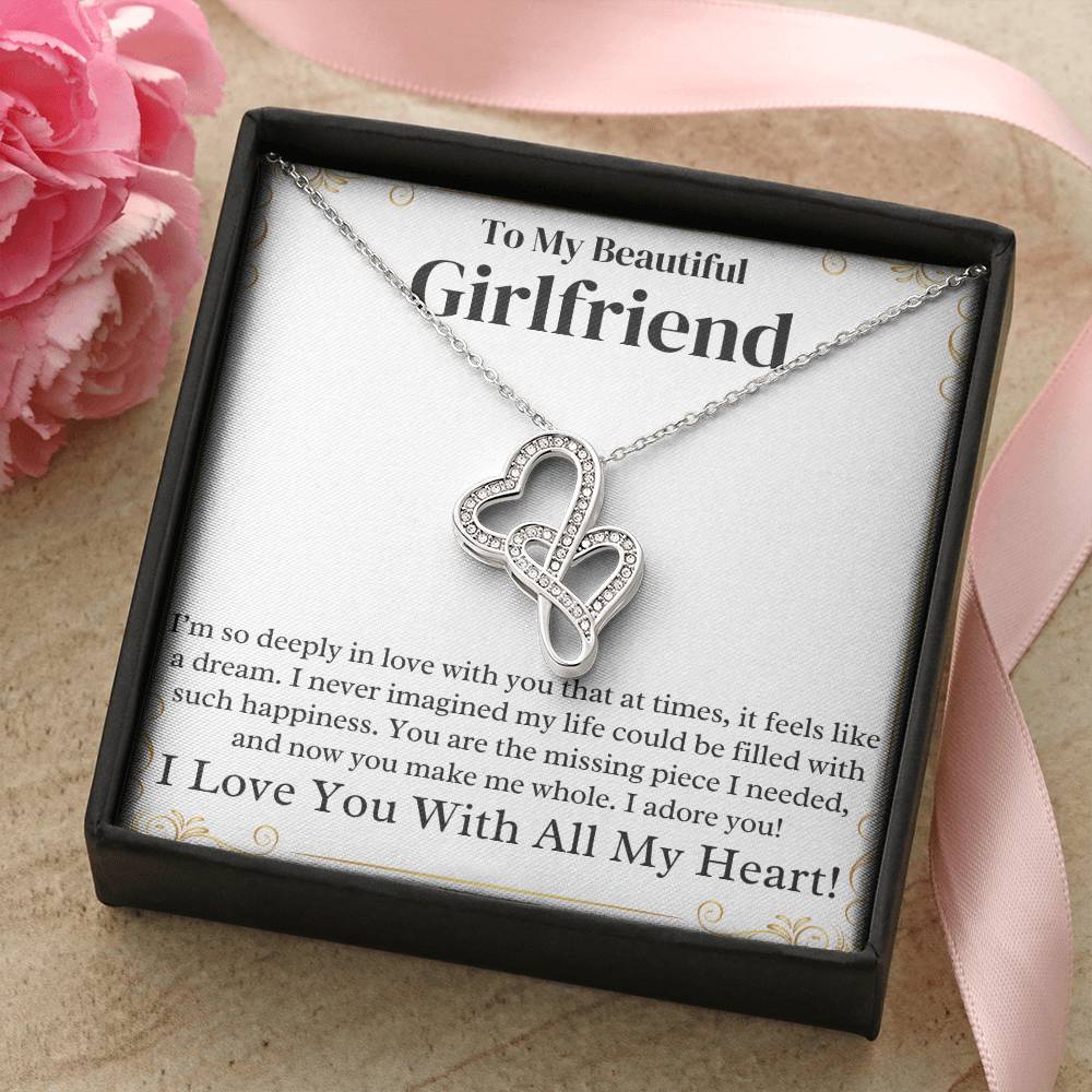 Girlfriend Heart to Heart Necklace Gift-[Heartfelt Family Gift]