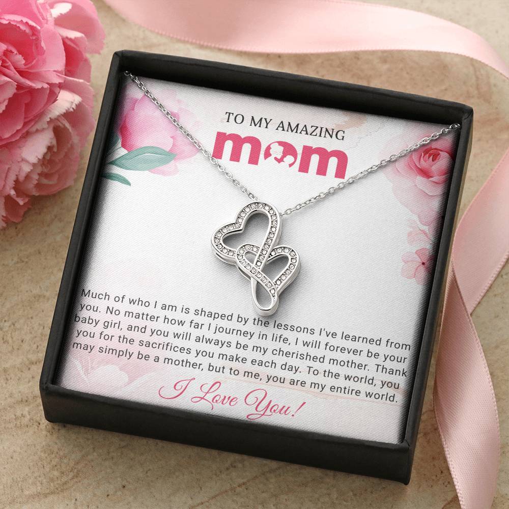 Mom Heart to Heart Necklace Gift