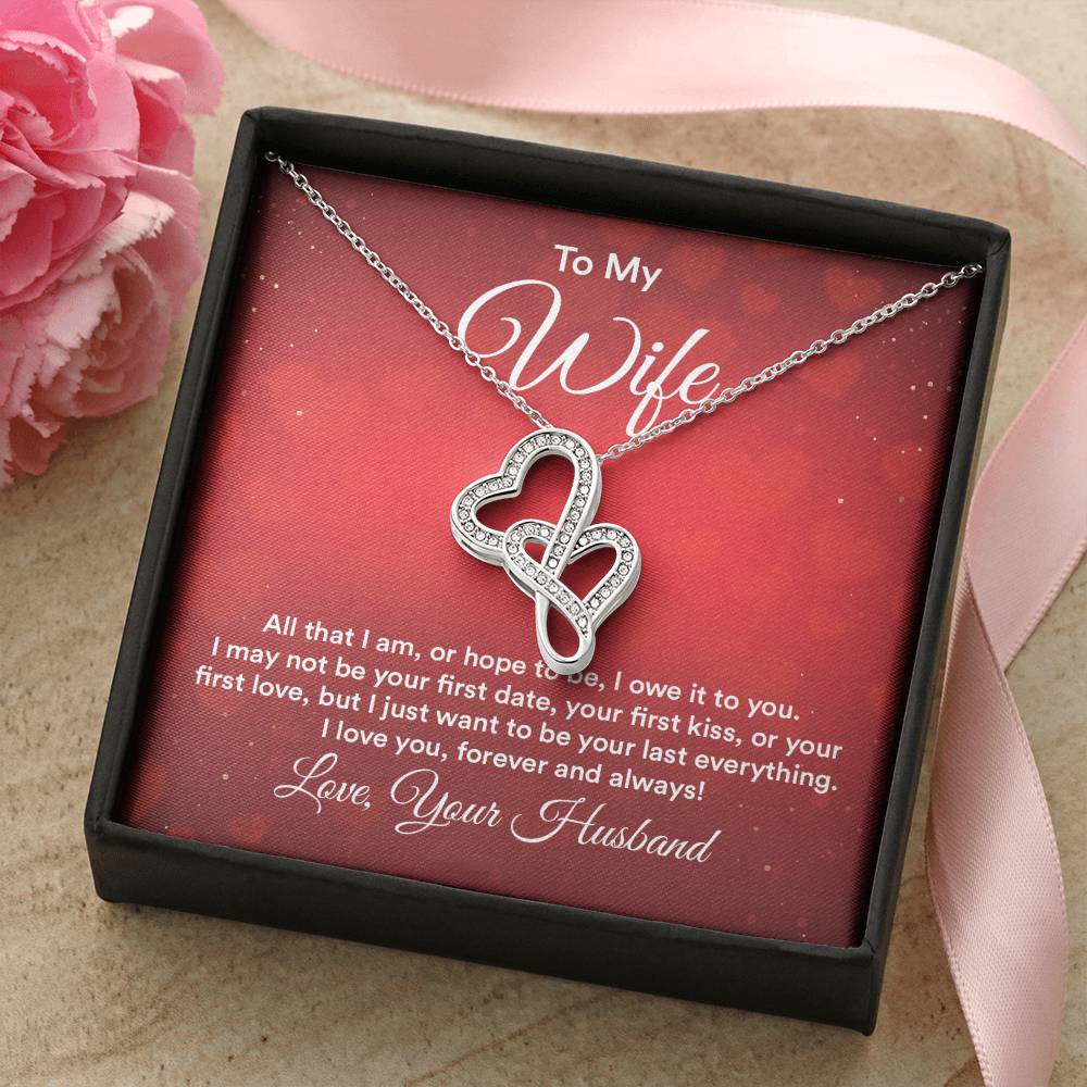 To my wife e heart to heart necklace-[Heartfelt Family Gift]