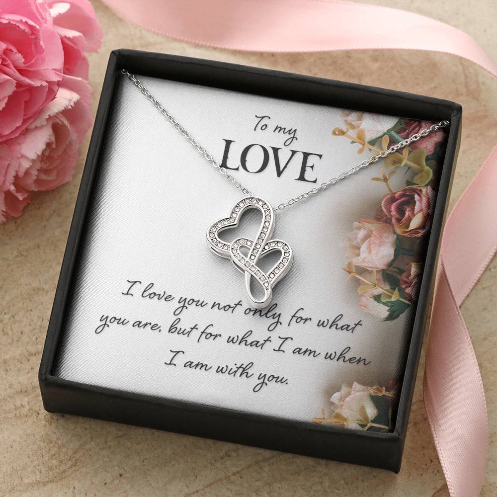 To my love-e heart to heart necklace-[Heartfelt Family Gift]