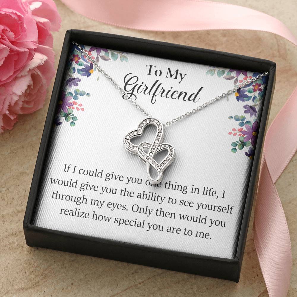 Girlfriend Heart to Heart Necklace Gift-[Heartfelt Family Gift]