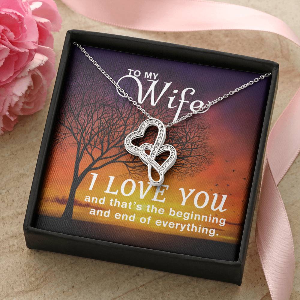 Wife Heart Necklace Gift-[Heartfelt Family Gift]