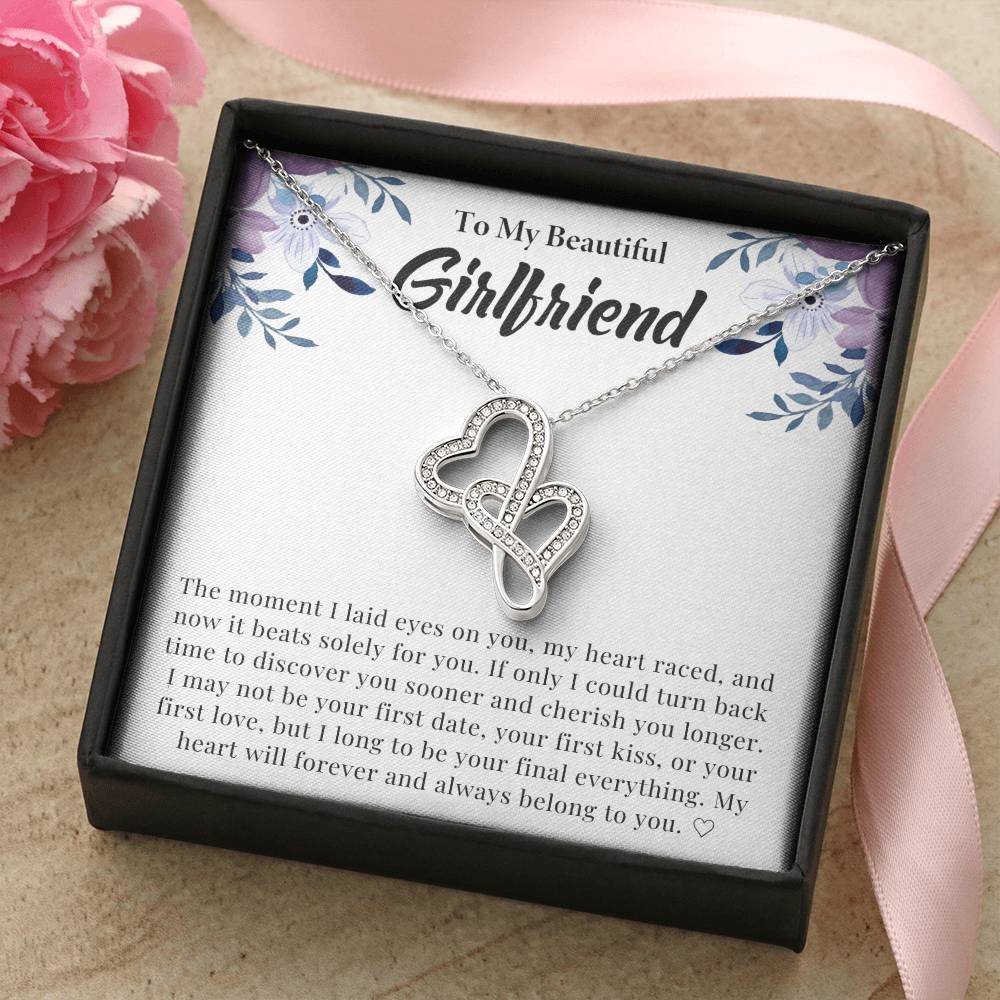Girlfriend Heart to Heart Necklace Gift-[Heartfelt Family Gift]