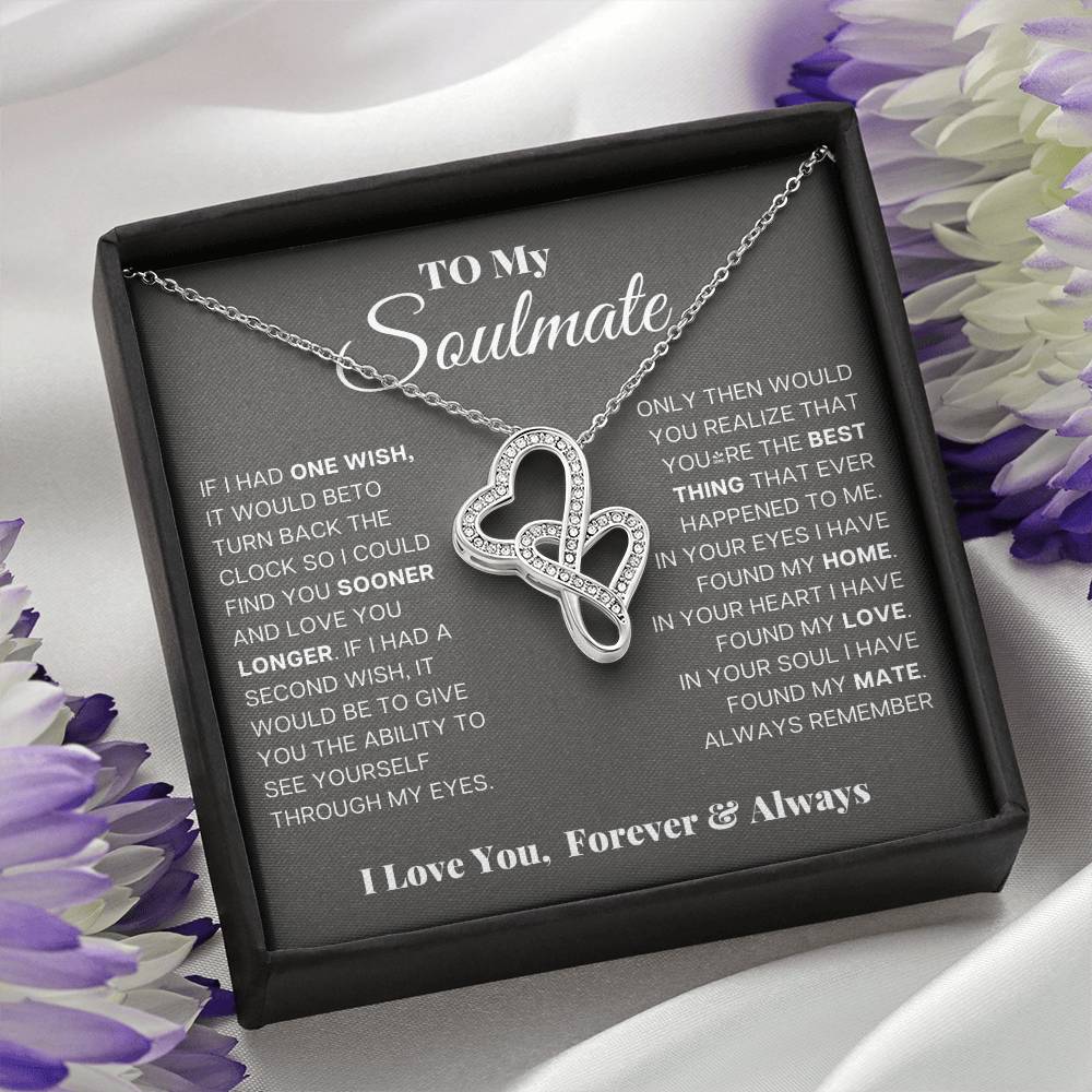Soulmate Heart to Heart Pendant-[Heartfelt Family Gift]