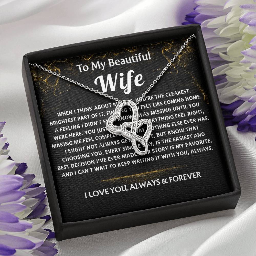 To My Wife, Finding you felt like coming home.