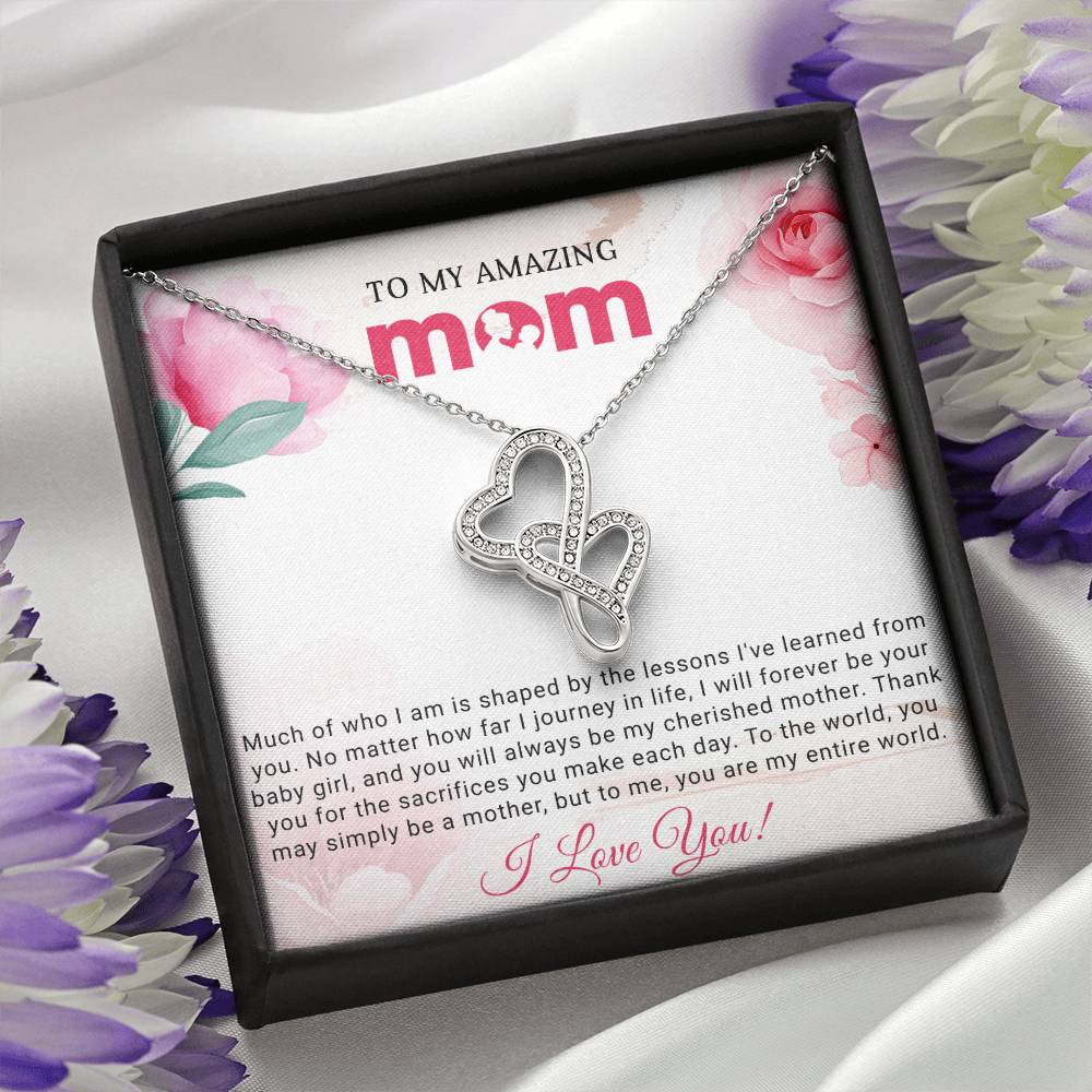 Mom Heart to Heart Necklace Gift