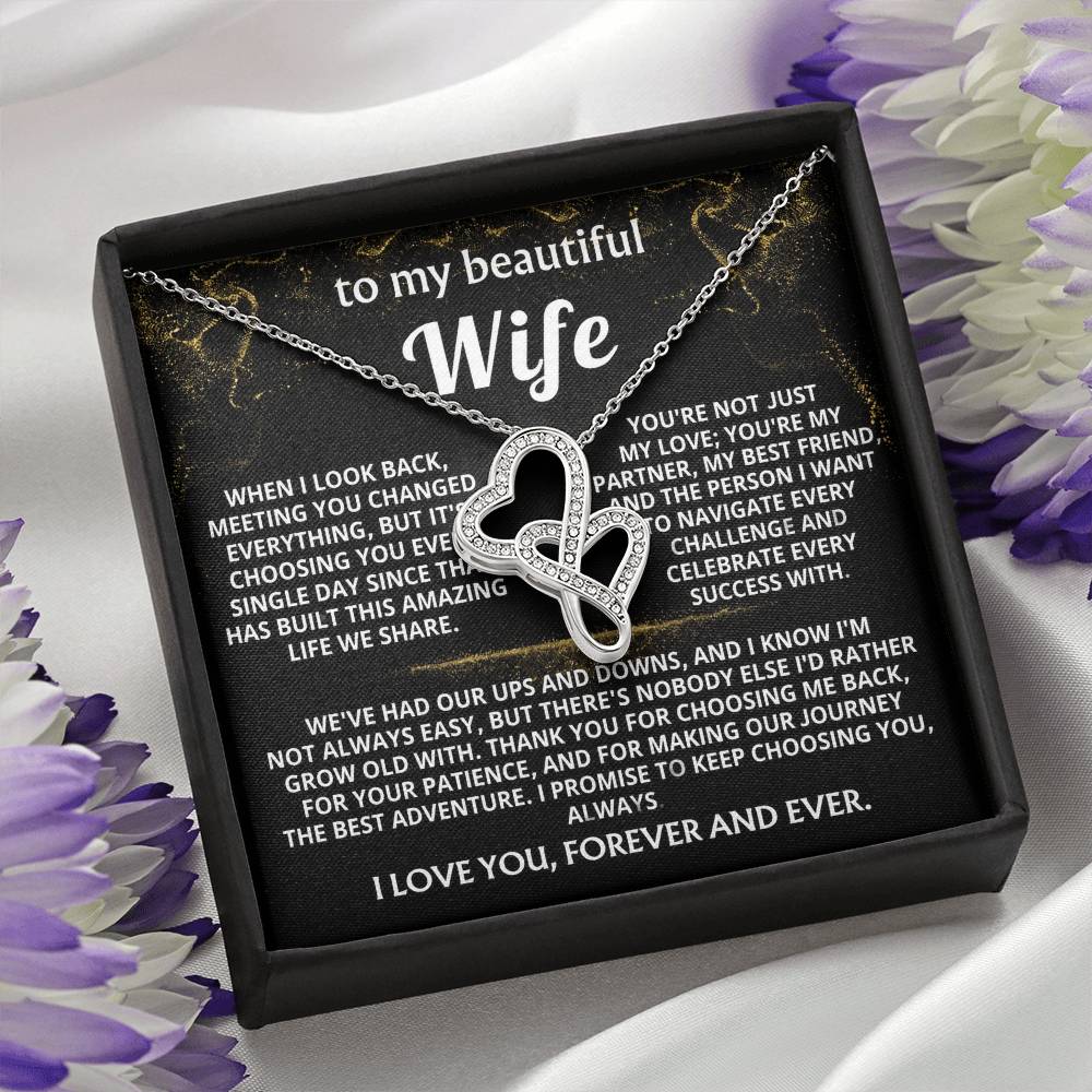 To My Wife, I choose you, always and forever. — [Lux] - Heart-to-Heart Pendant Necklace