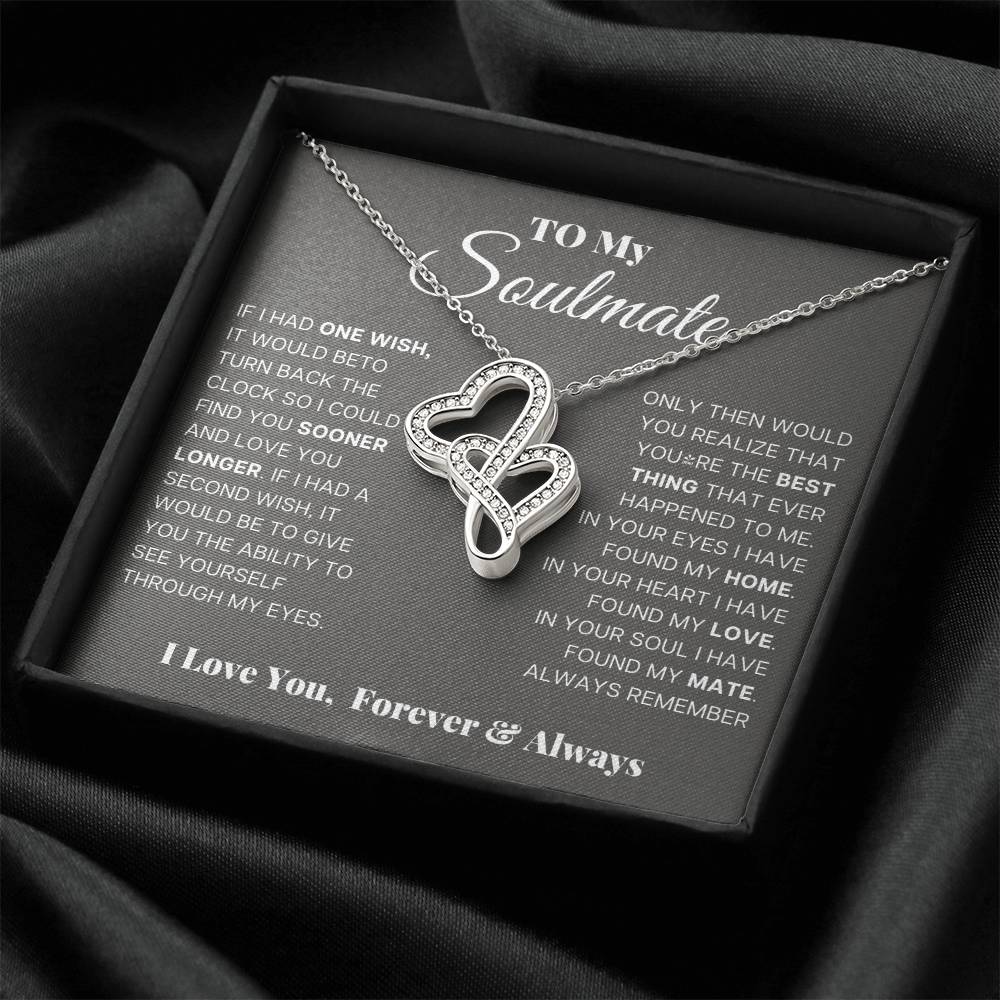 Soulmate Heart to Heart Pendant-[Heartfelt Family Gift]