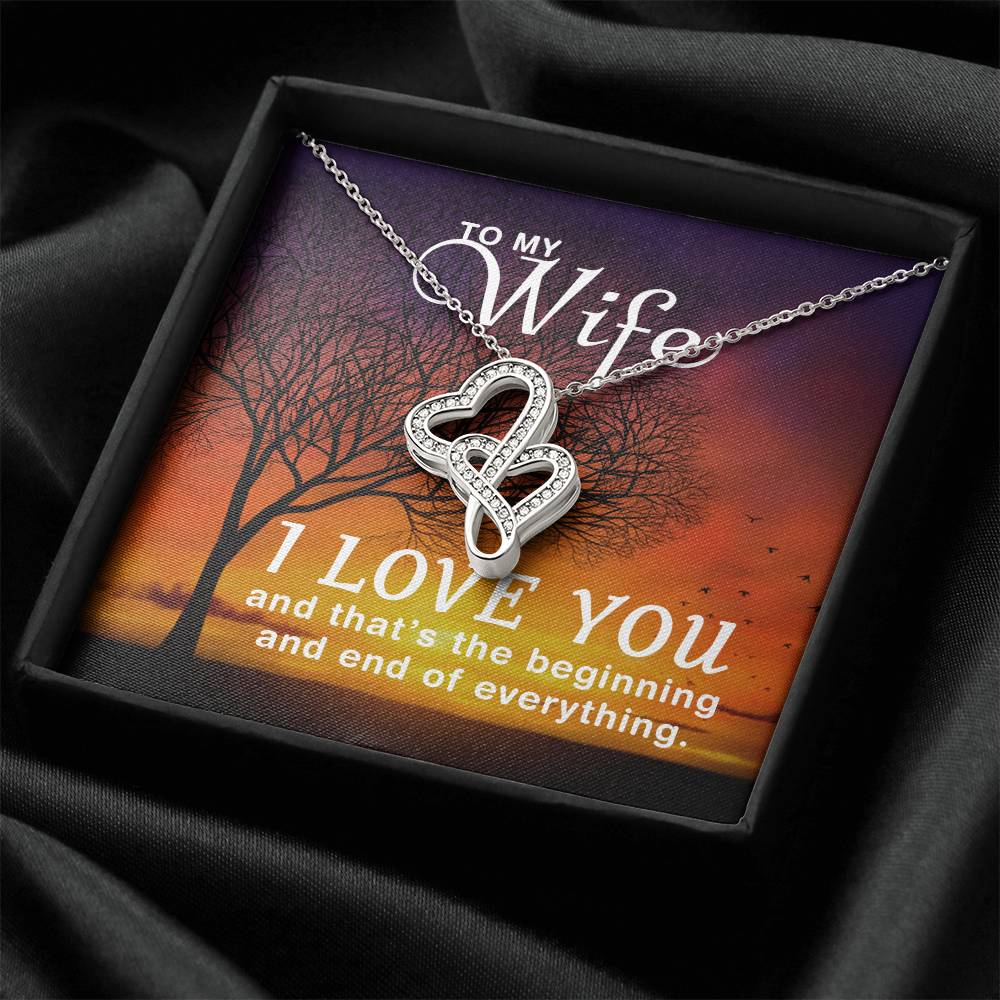 Wife Heart Necklace Gift-[Heartfelt Family Gift]