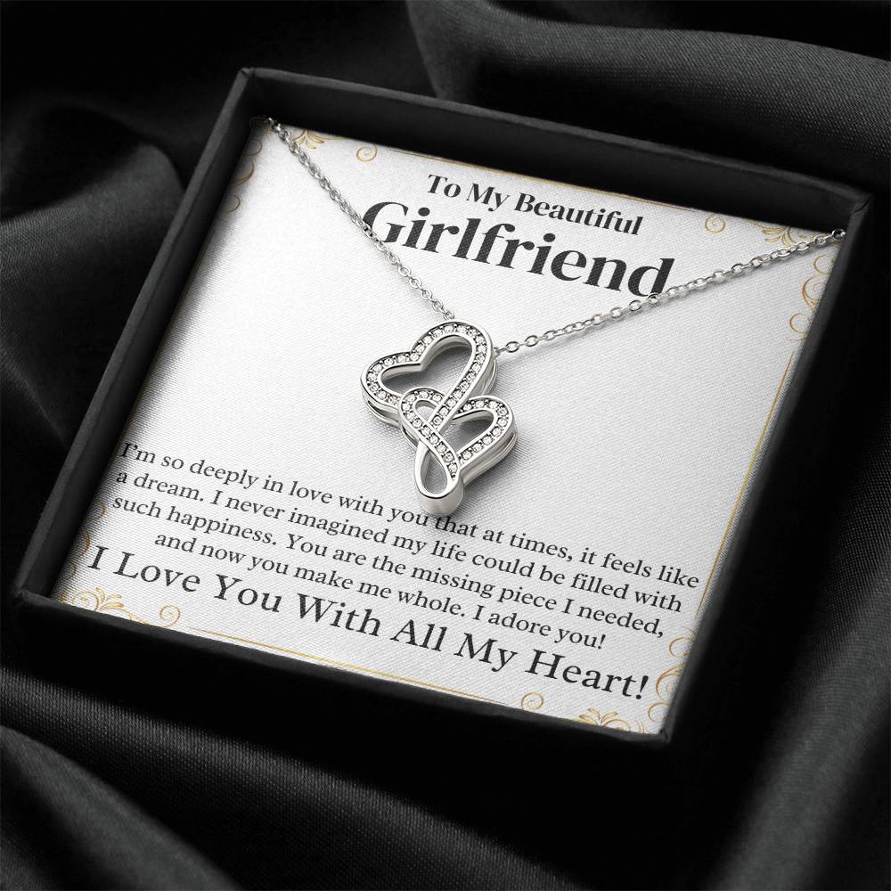 Girlfriend Heart to Heart Necklace Gift-[Heartfelt Family Gift]