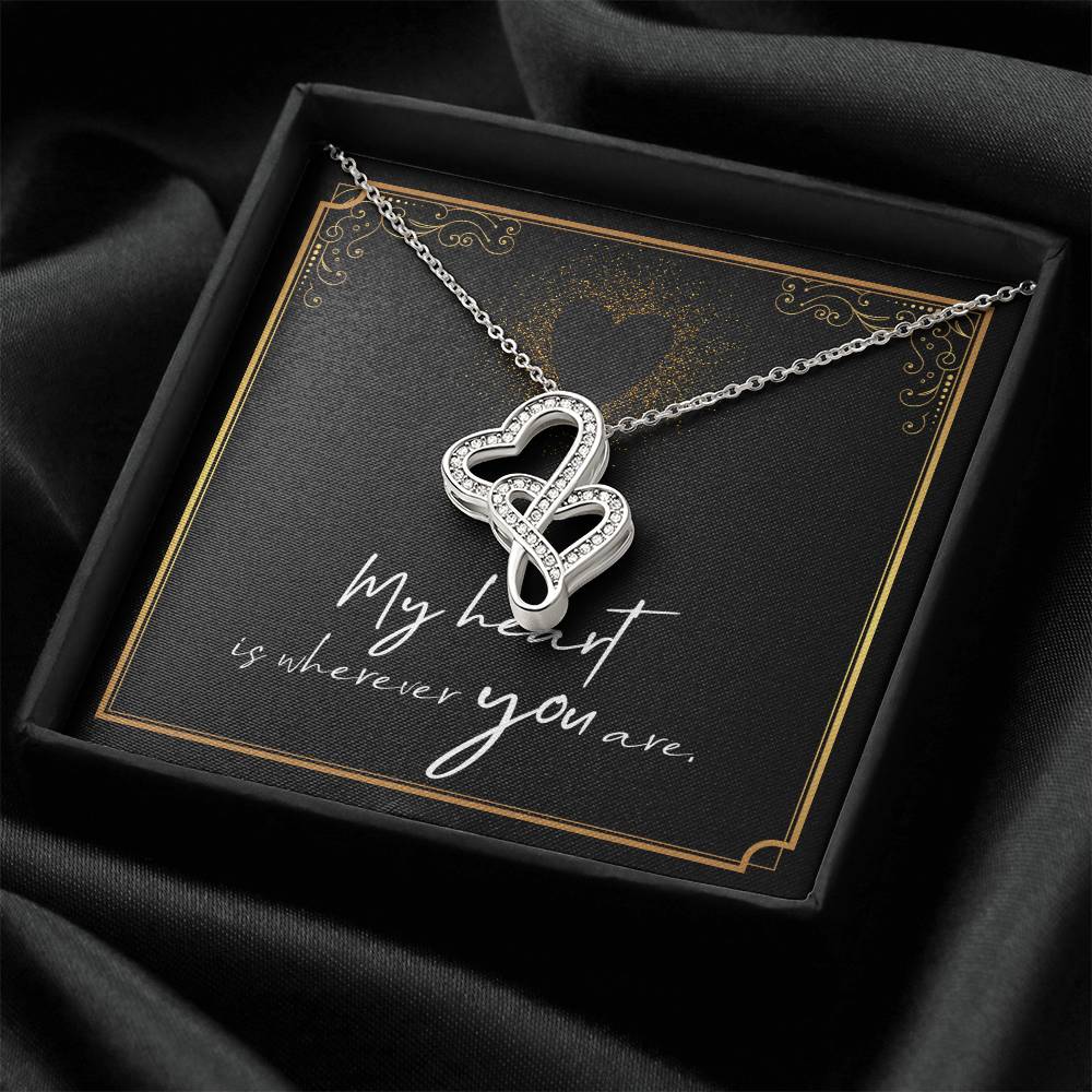 Soulmate Double Heart Necklace Gift-[Heartfelt Family Gift]