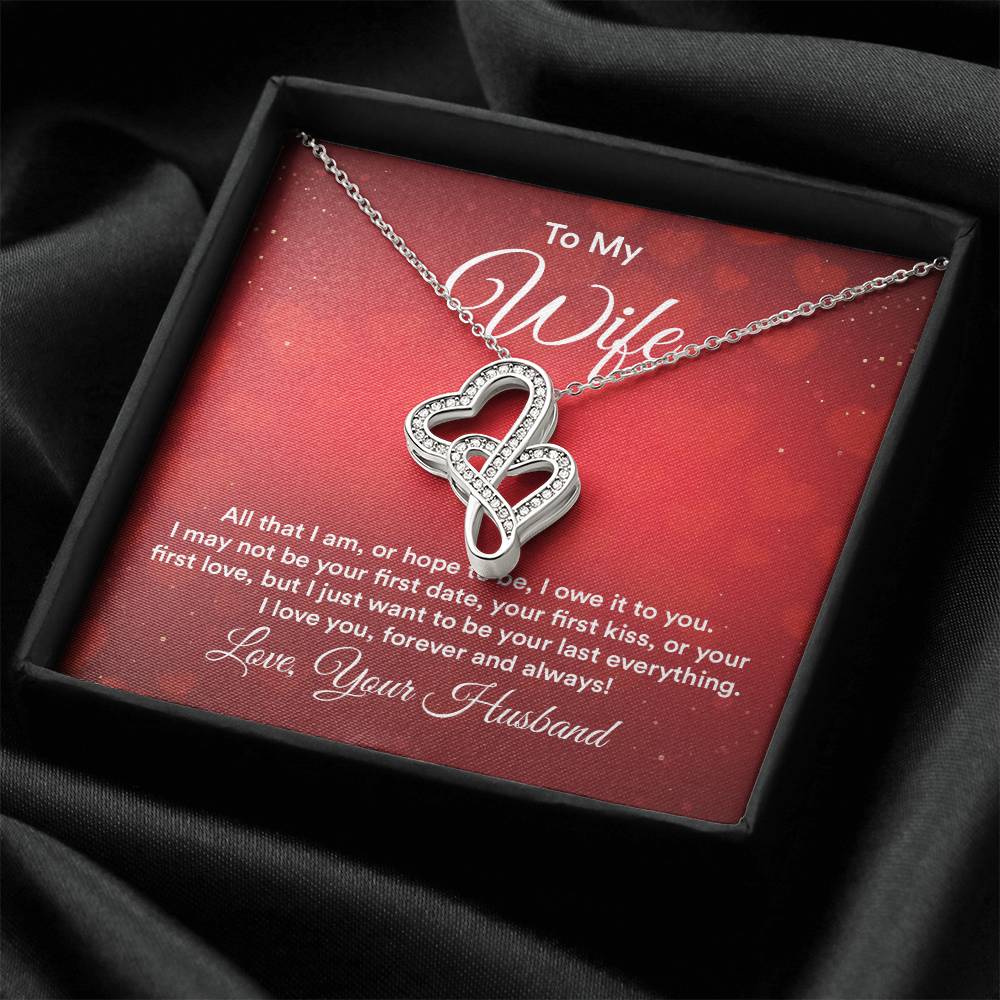 To my wife e heart to heart necklace-[Heartfelt Family Gift]