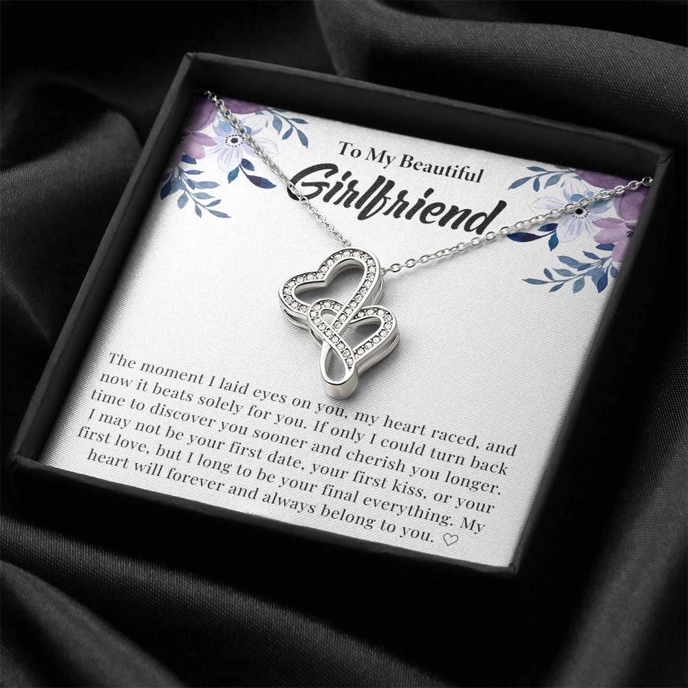 Girlfriend Heart to Heart Necklace Gift-[Heartfelt Family Gift]