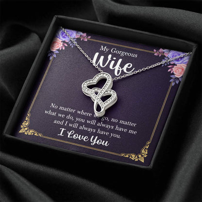 Wife Heart Necklace Gift-[Heartfelt Family Gift]