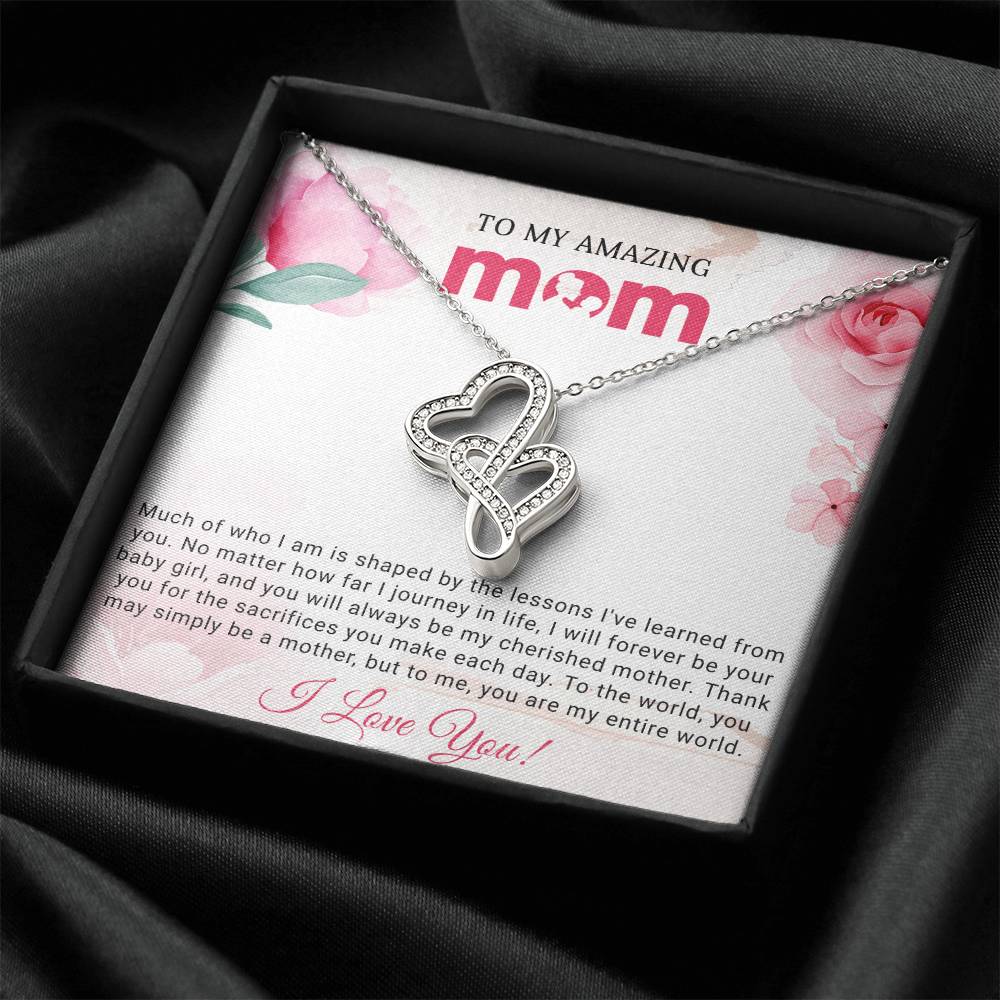 Mom Heart to Heart Necklace Gift