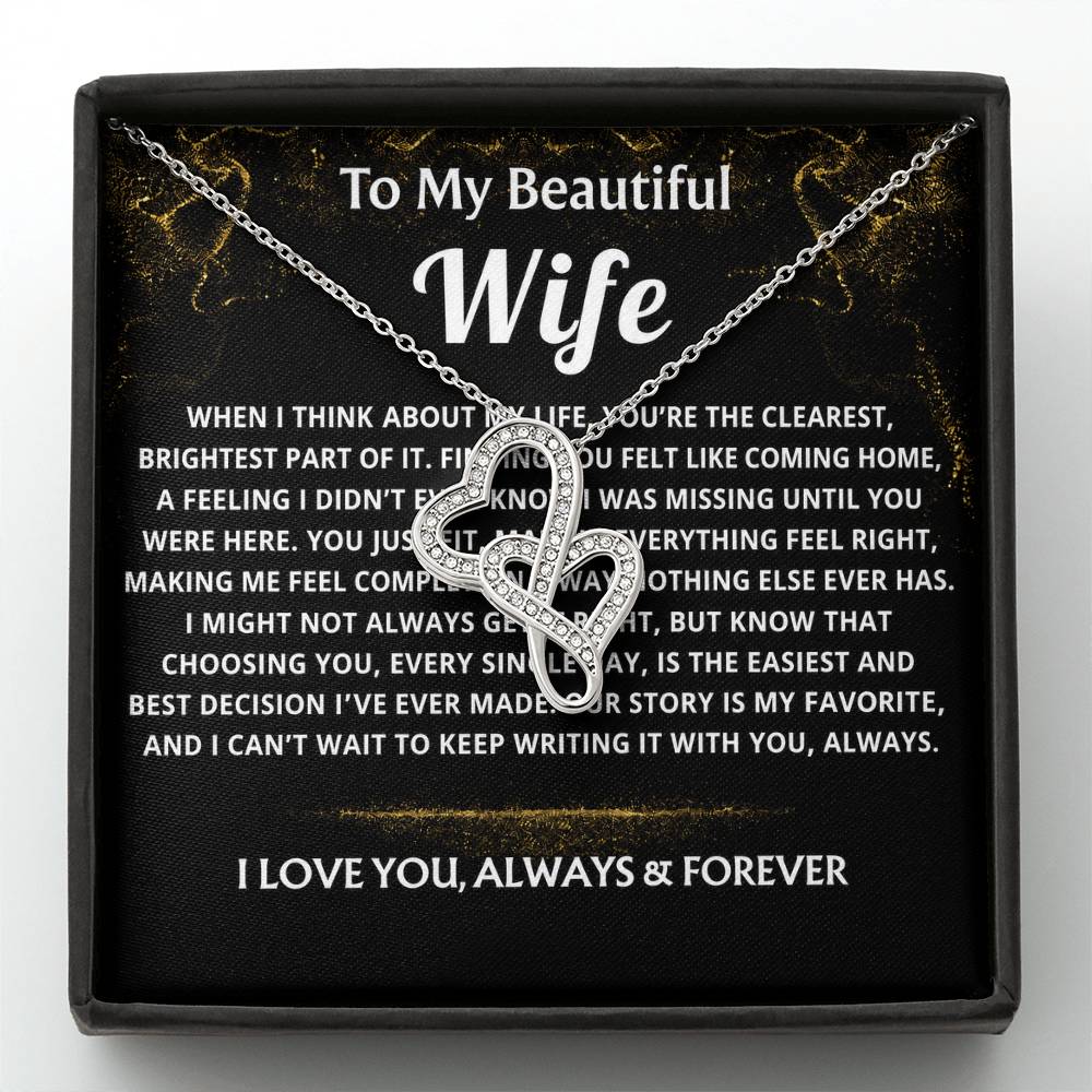To My Wife, Finding you felt like coming home.