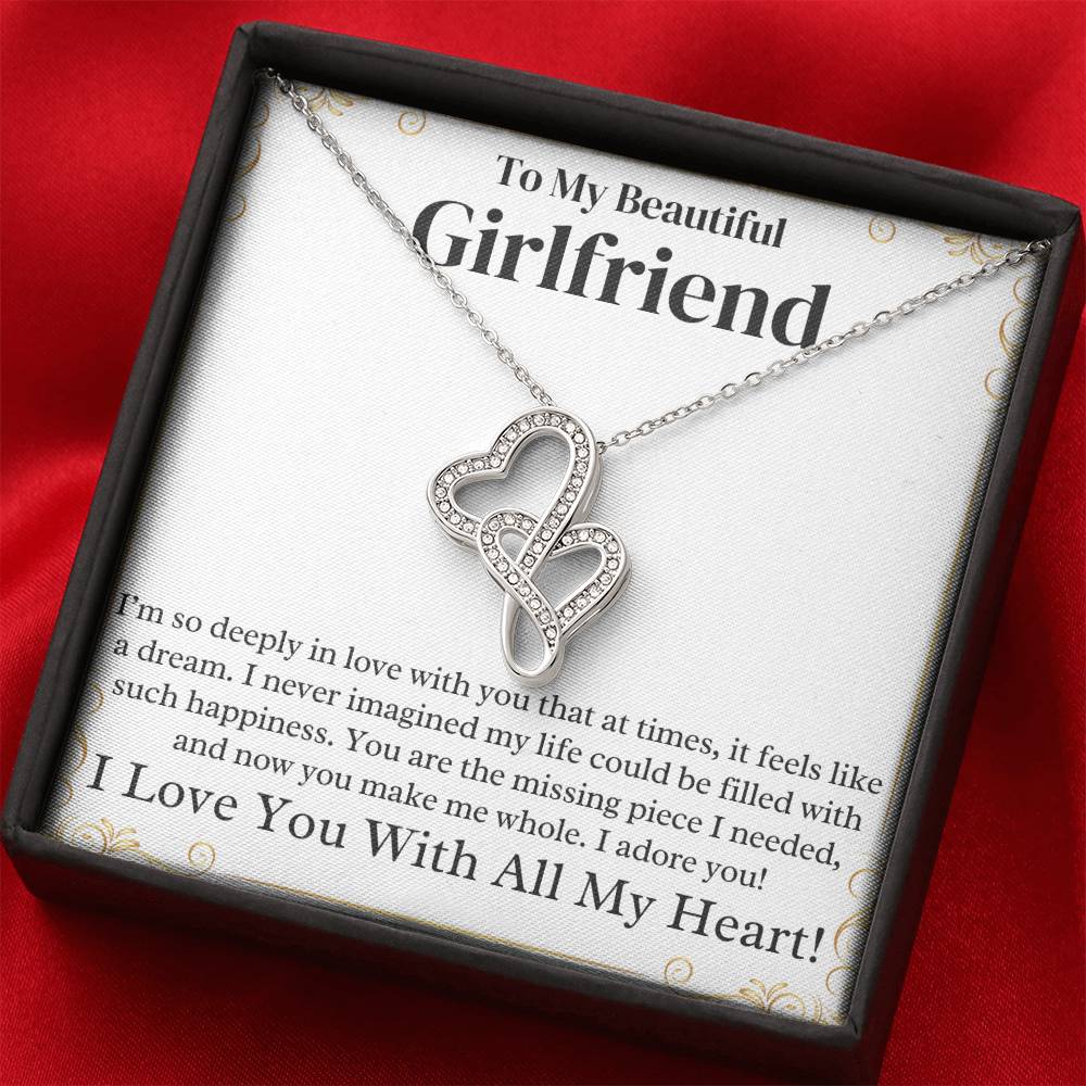 Girlfriend Heart to Heart Necklace Gift-[Heartfelt Family Gift]