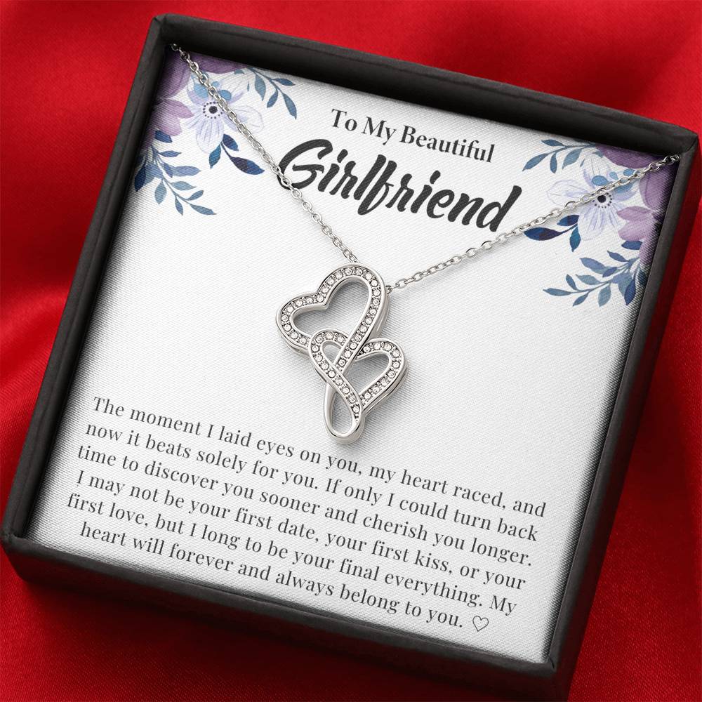 Girlfriend Heart to Heart Necklace Gift-[Heartfelt Family Gift]