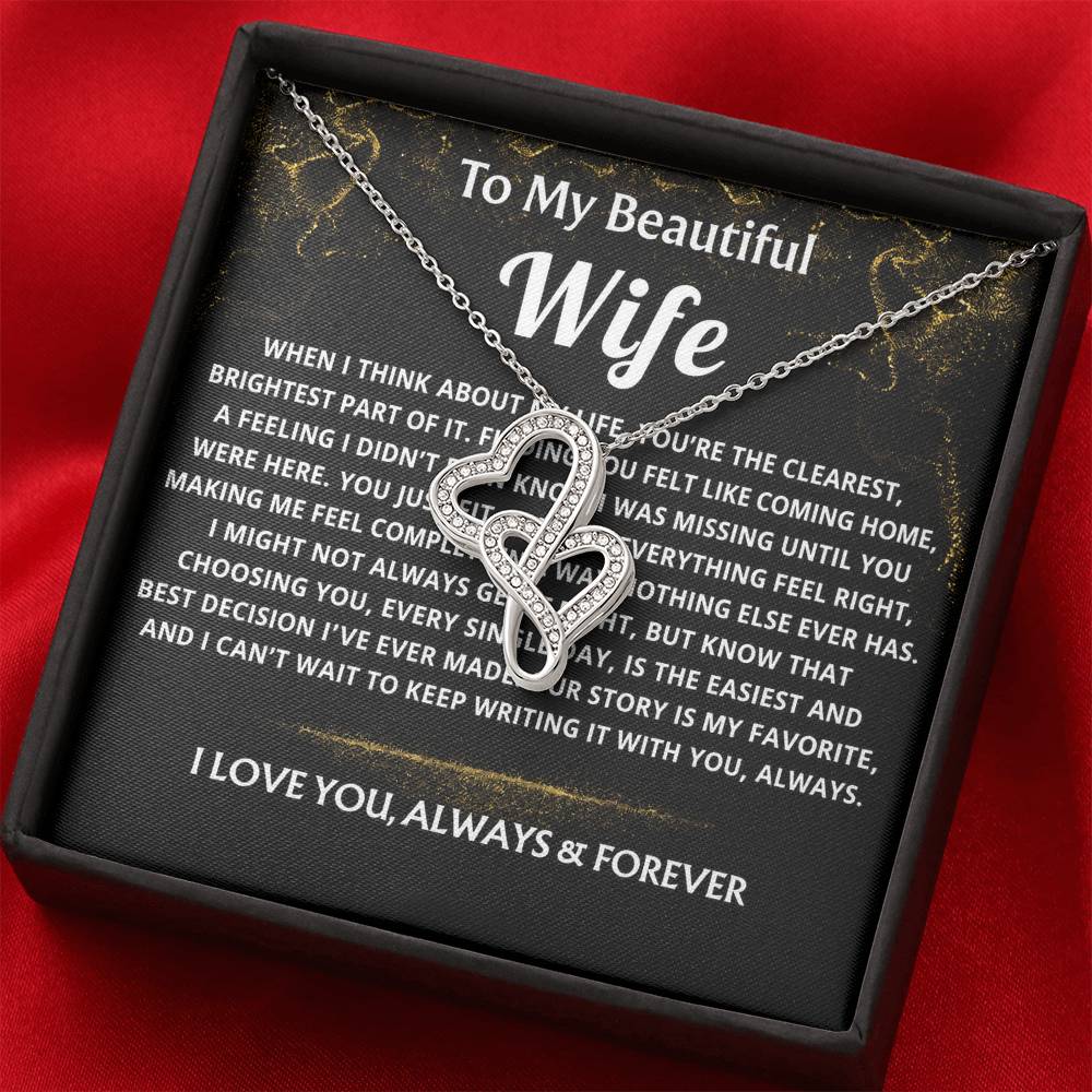 To My Wife, Finding you felt like coming home.