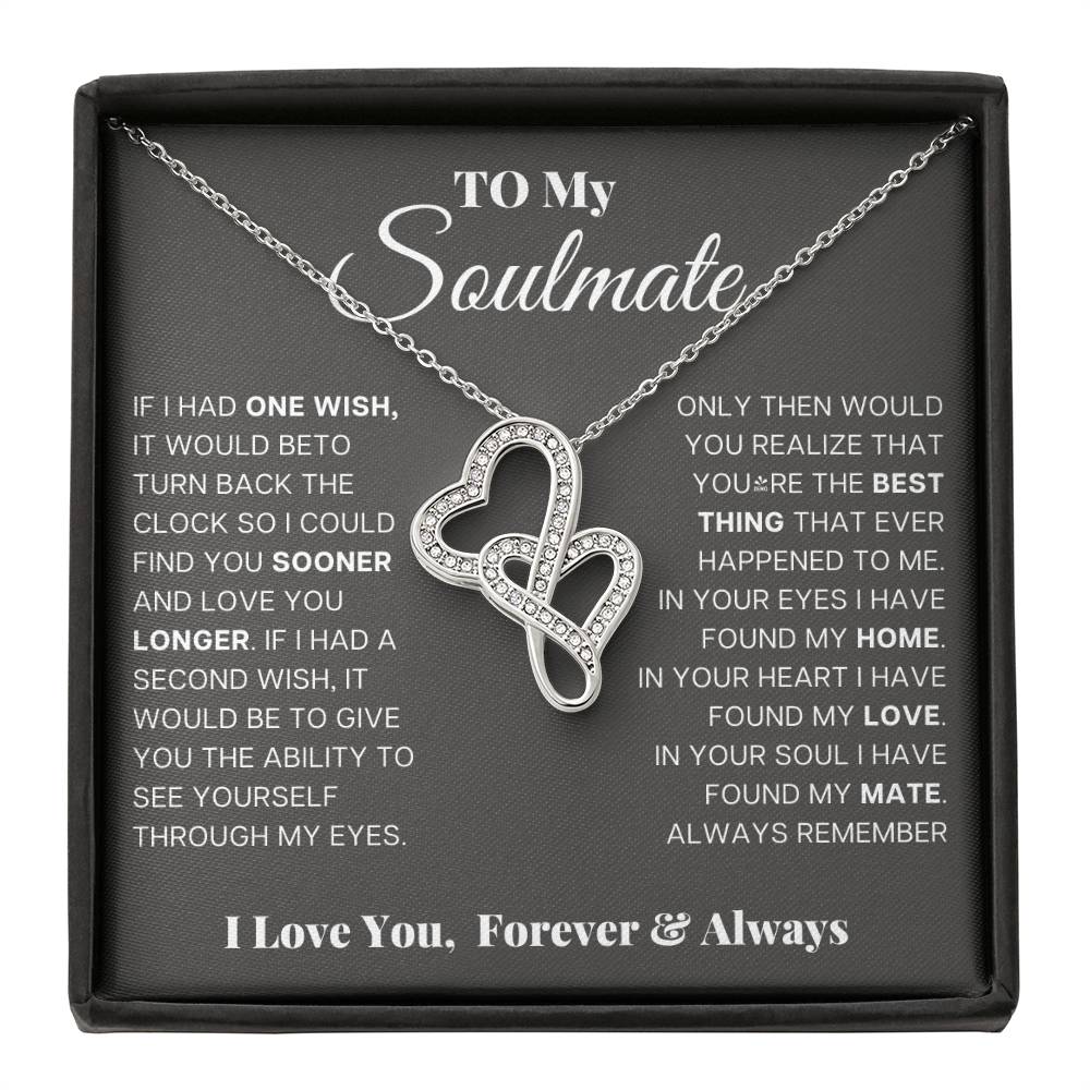 Soulmate Heart to Heart Pendant-[Heartfelt Family Gift]
