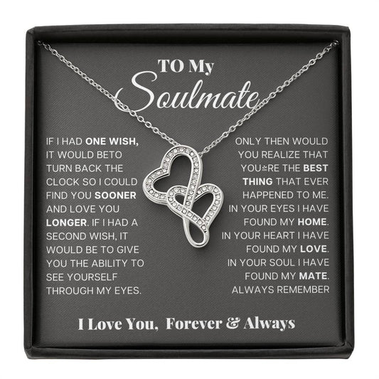 Soulmate Heart to Heart Pendant-[Heartfelt Family Gift]