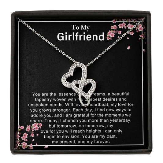 Girlfriend Heart to Heart Necklace Gift-[Heartfelt Family Gift]