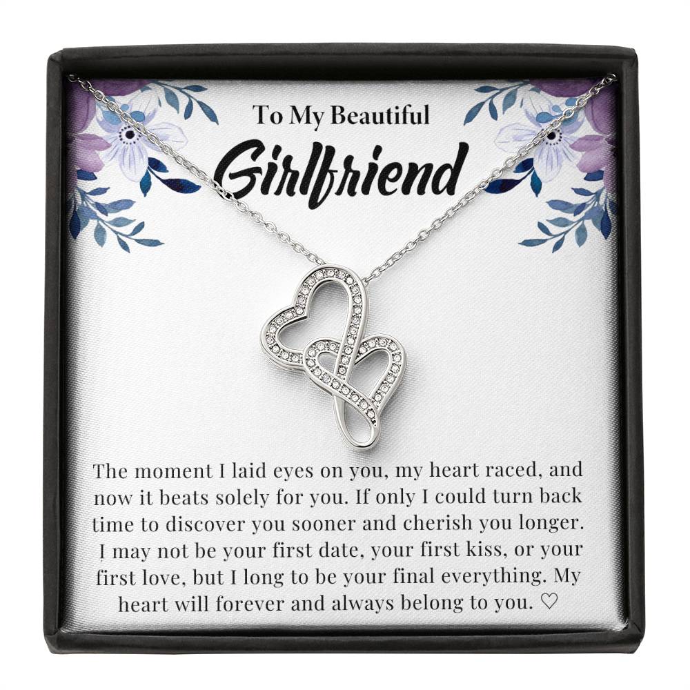Girlfriend Heart to Heart Necklace Gift-[Heartfelt Family Gift]