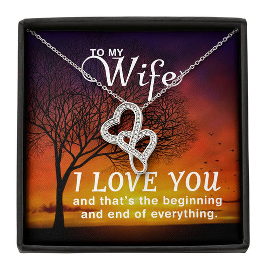 Wife Heart Necklace Gift-[Heartfelt Family Gift]