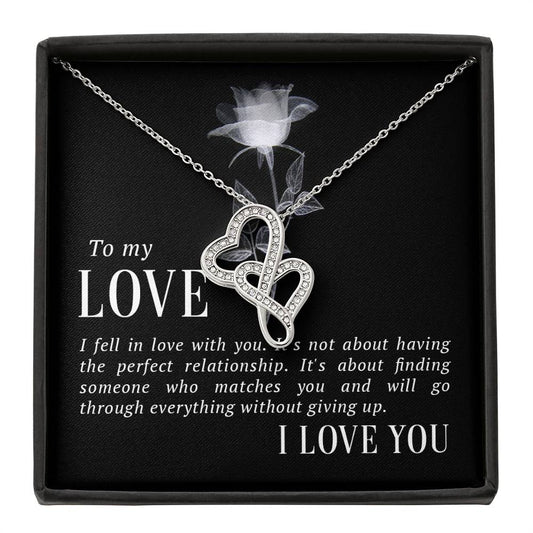 To my lovee heart to heart necklace-[Heartfelt Family Gift]