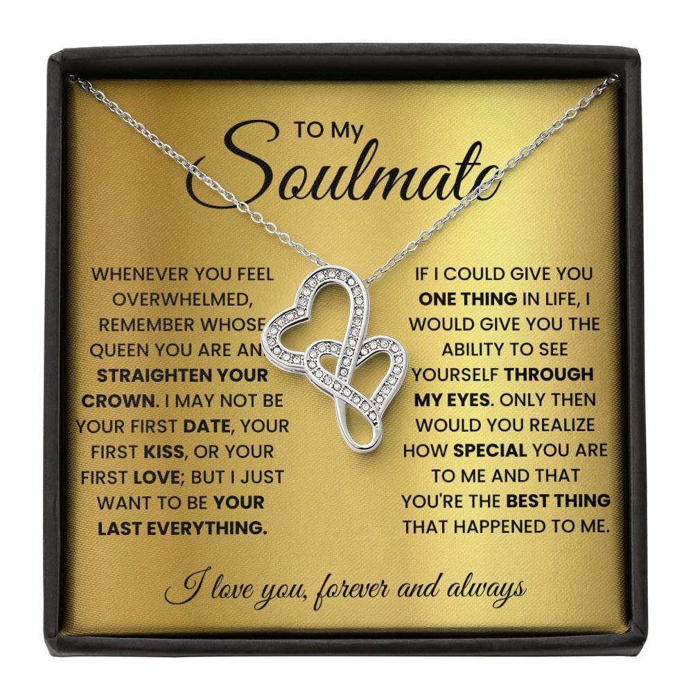 Soulmate Heart-to-Heart Necklace-[Heartfelt Family Gift]