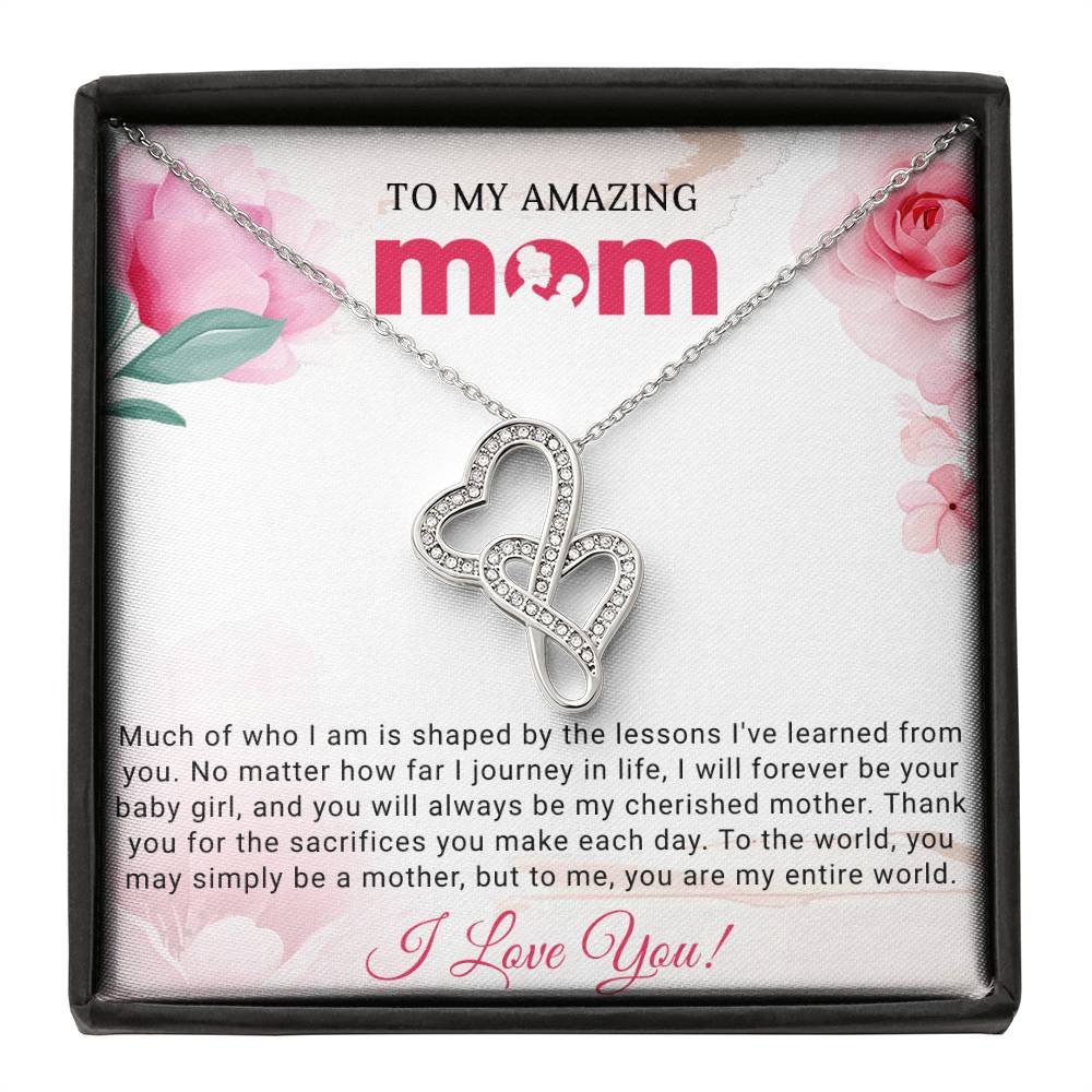 Mom Heart to Heart Necklace Gift