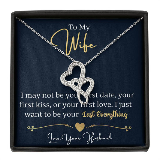 Heart to Heart Necklace The Perfect Gift for Your Wife - Handcrafted and Personalized-[Heartfelt Family Gift]