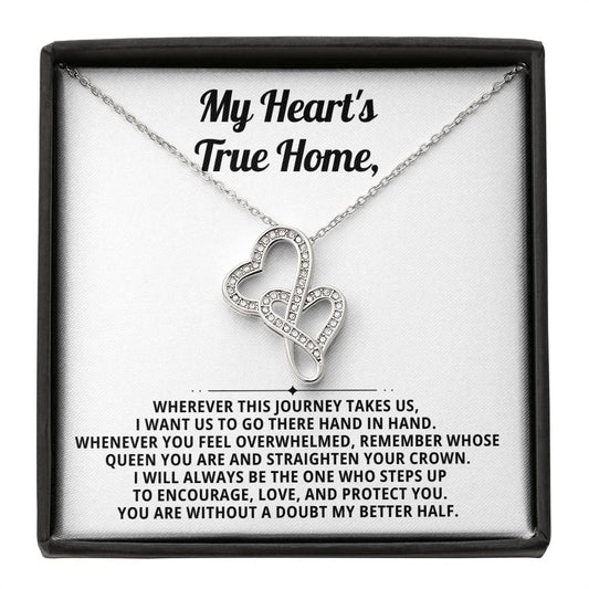 Soulmate Heart To Heart Necklace Gift