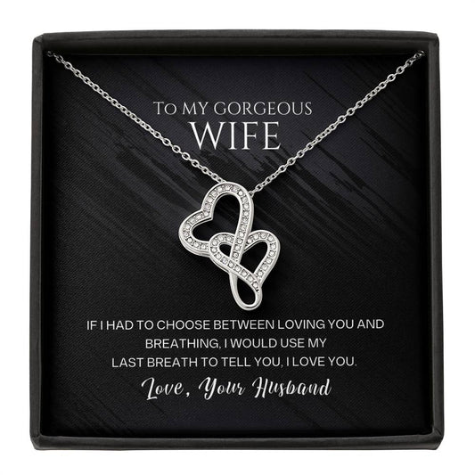 Wife Heart Necklace - Perfect Gift from Husband for Every Occasion-[Heartfelt Family Gift]