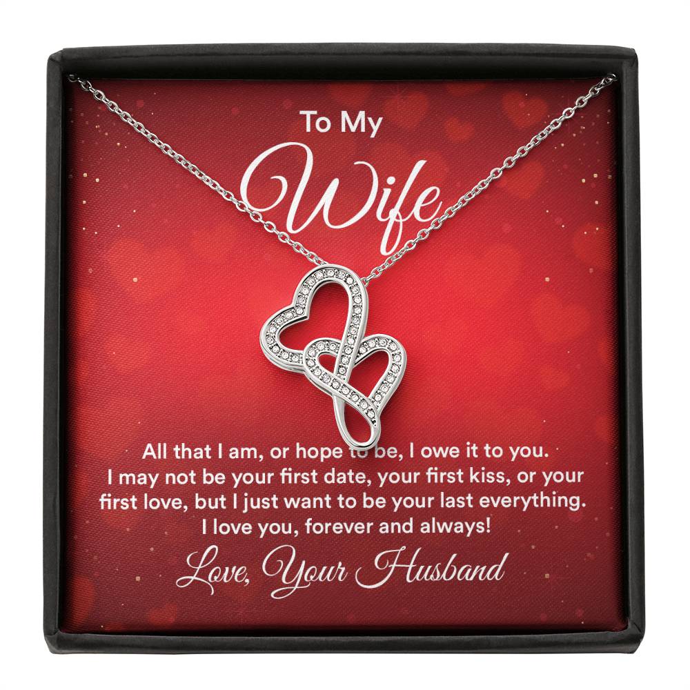 To my wife e heart to heart necklace-[Heartfelt Family Gift]