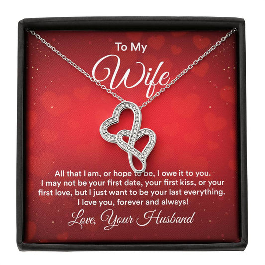 To my wife e heart to heart necklace-[Heartfelt Family Gift]