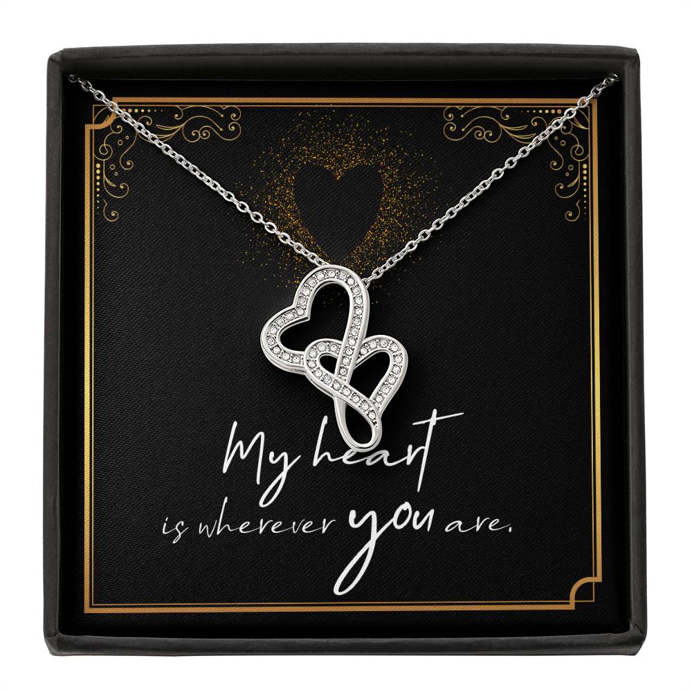 Soulmate Double Heart Necklace Gift-[Heartfelt Family Gift]