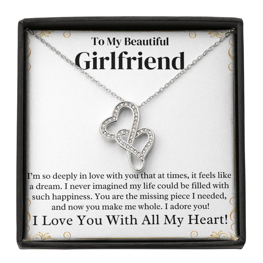 Girlfriend Heart to Heart Necklace Gift-[Heartfelt Family Gift]