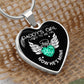 Daddy's Girl I Used To Be His Angel Now He's Mine Heart Pendant-[Heartfelt Family Gift]