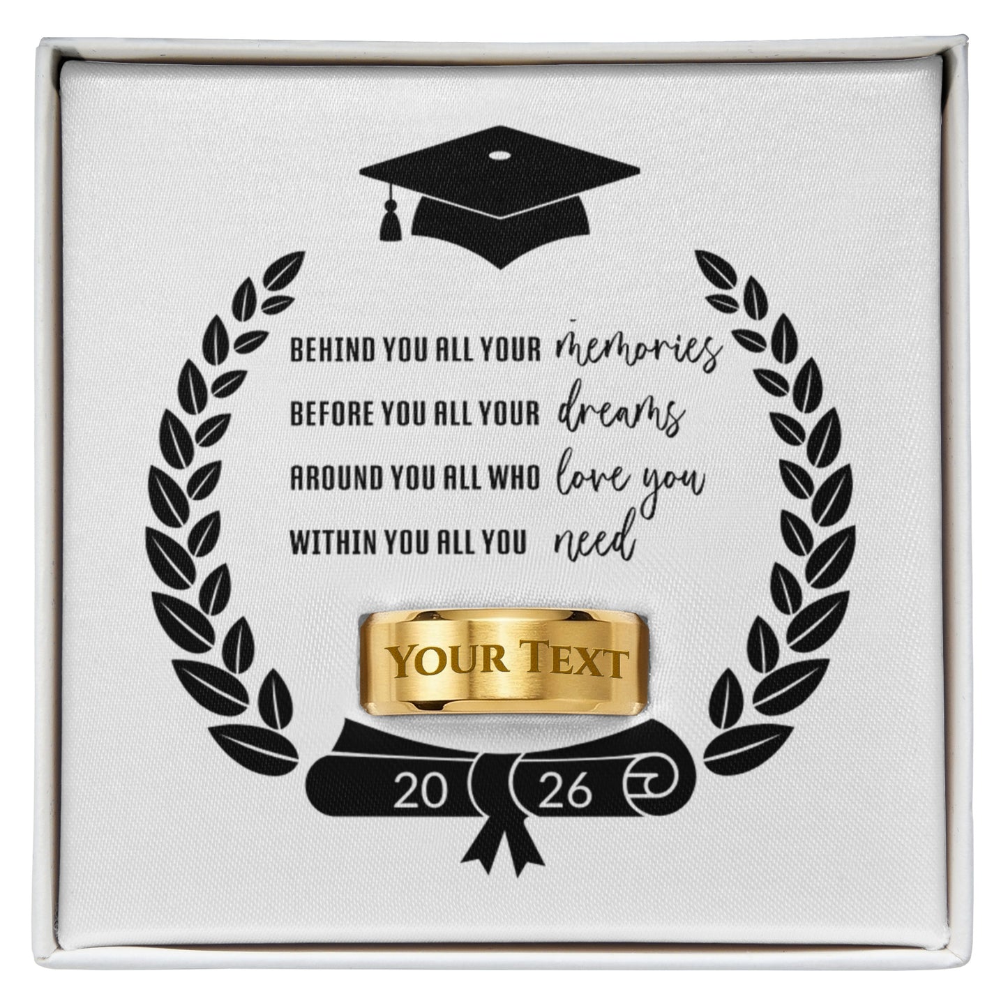 Class of 2026 Graduation Ring For Men