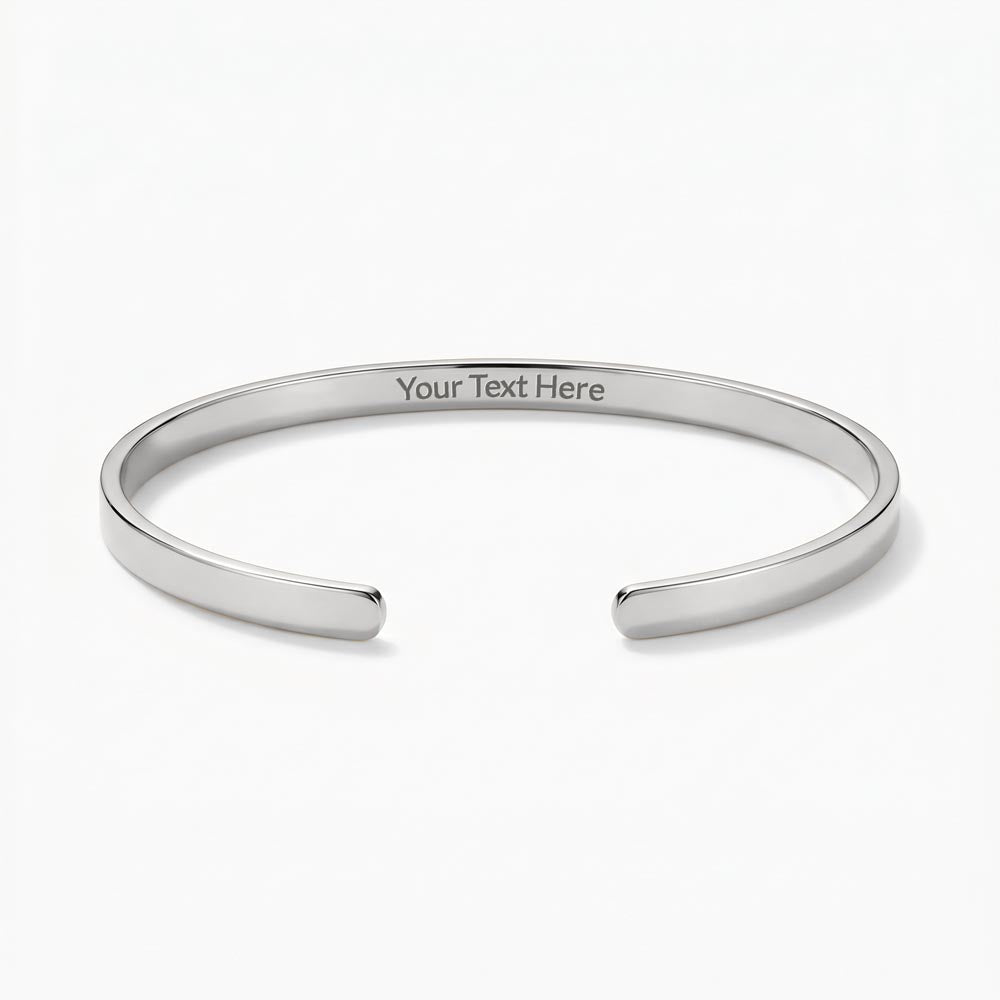 To My Wife Custom Engraved Cuff Bracelet Gift