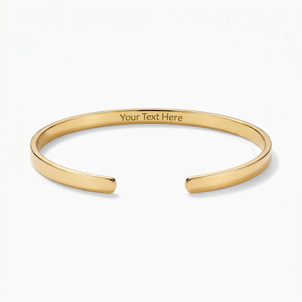 To My Beautiful Wife Engraved Cuff Bracelet