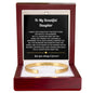 Daughter Engraved Cuff Bracelet Gift